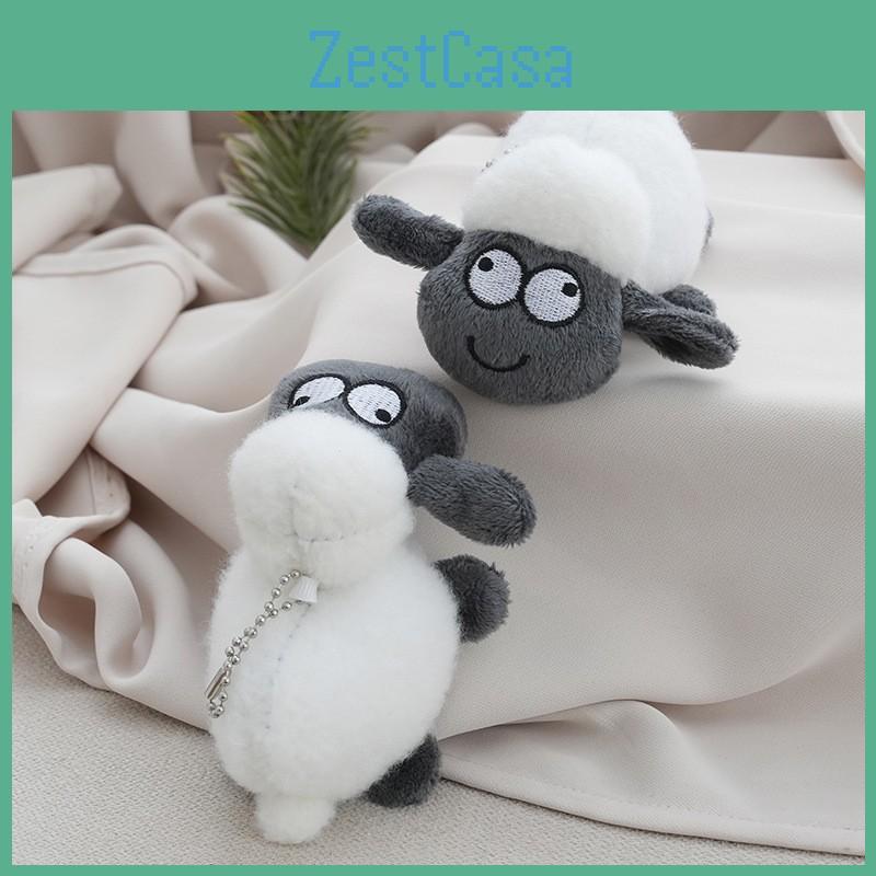 Little Plush Lamb Toy Keychain With Pp Cotton Filling For Gift Kids