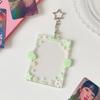 Acrylic Kpop Photocard Holder Keychain 3 Inch Wings Stars Idol Card Display Protector Transparent Cartoon Card Holder