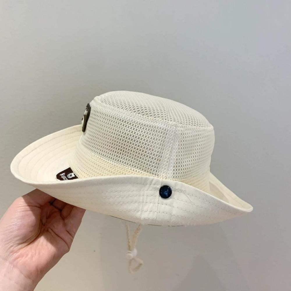 Lightweight Toddler Bucket Hat Mesh Fisherman Cap Casual Sunscreen Hat Summer
