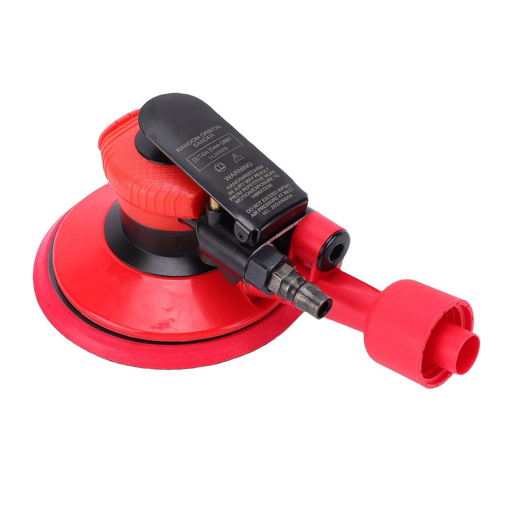 6 Inch Air Sander High Speed Random Orbital Pneumatic Sander for Car Polishing with Dust Extraction 5mm Orbit 14000 RPM