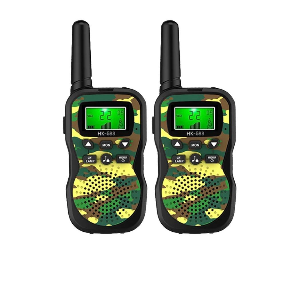 

Kids Walkie Talkies 22 Channels 2 Way Radio Toy with Flashlight and LCD Screen 3 Miles Range Outside Adventures Camping Hiking камуфляжный