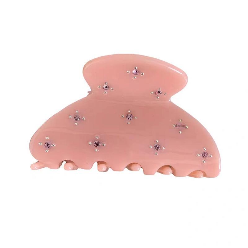 Share Beauty Acetat Süßigkeiten Haarspange: Eleganter, mit Diamanten besetzter, kompakter Haarklammer, perfekt, um Ihrer Frisur eine frische Note zu verleihen.