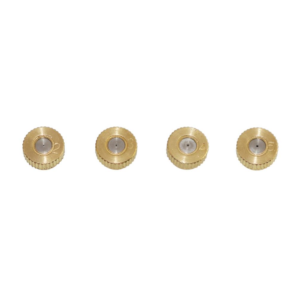 10Pcs 0.2/0.3/0.4/0.5mm Low Pressure High Quality Brass Fog Misting Nozzles Connectors Garden Water Irrigation Sprinkler Fitting