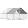 Chicken Coop, Free-Range Enclosure, Poultry House with Shade Roof, Free-Range Pen for 4-6 Chickens, Ducks, Rabbits, 3 X 2 X 2 M