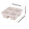 Portable Lunch Box Eco-friendily Wheat Straw Boxes Picnic Storage Box Fruit Container Compartmentalized Lunchbox for Kids Adult
