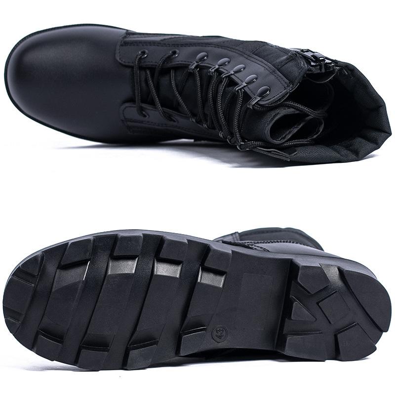 Leather Military Boots Outdoor Hiking Shoes Desert Workwear Training