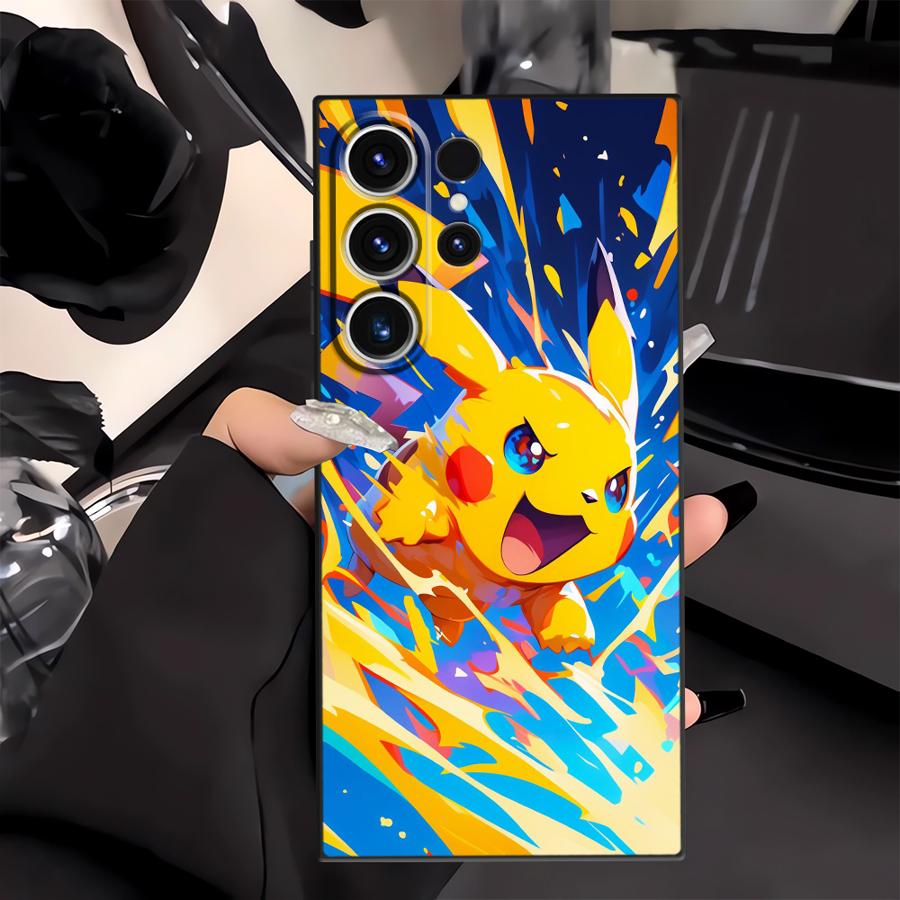 Cute Pokemon Pikachu Case for Samsung Galaxy S26 S10 S9 S24 Plus S23 S20 S21 FE S25 Ultra Note 20 Ultra 8 9 10 Funda Phone Cover
