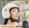 Universal All-Season Motorcycle & Electric Scooter Helmet: Warm, Cute, Double Ear Design for Men & Women
