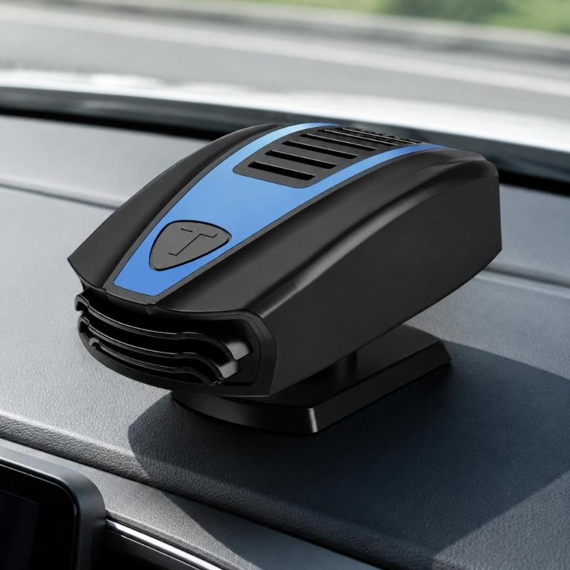 Dashboard Car Defroster 12V 150W Heater Fan with Wide Vent Outlet for Windshield Visibility and Winter Commute Use