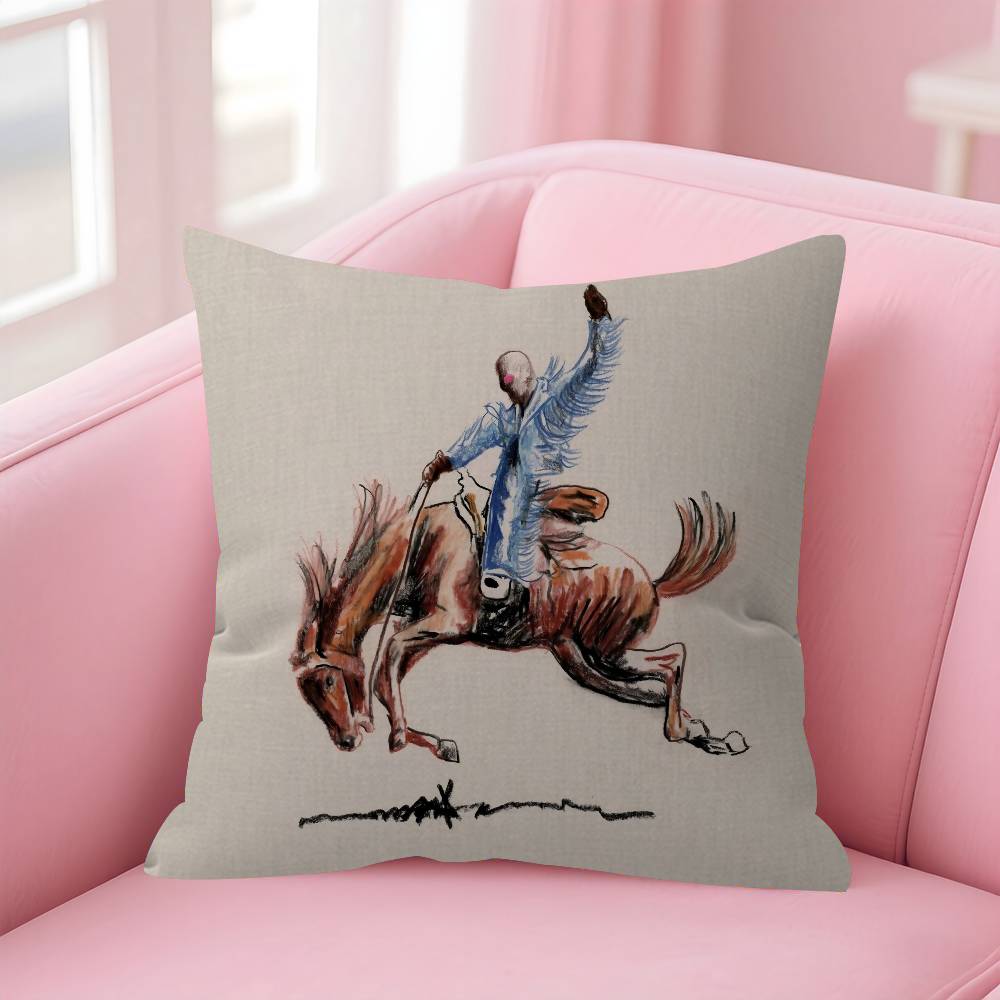 Singer bBad album Bunny  Personalized Pillow Cover Kids Bedroom Wild Party Decor Pillowcase kid Birthday shower Gift
