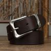 Belt Men's Retro Thickened First Layer Cowhide Leather Pin Buckle Trendy All-Match Washed Fashion Jeans Belt