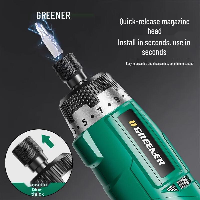 Green Forest 3.6V Cordless Electric Screwdriver Set CN plug (adapter included)