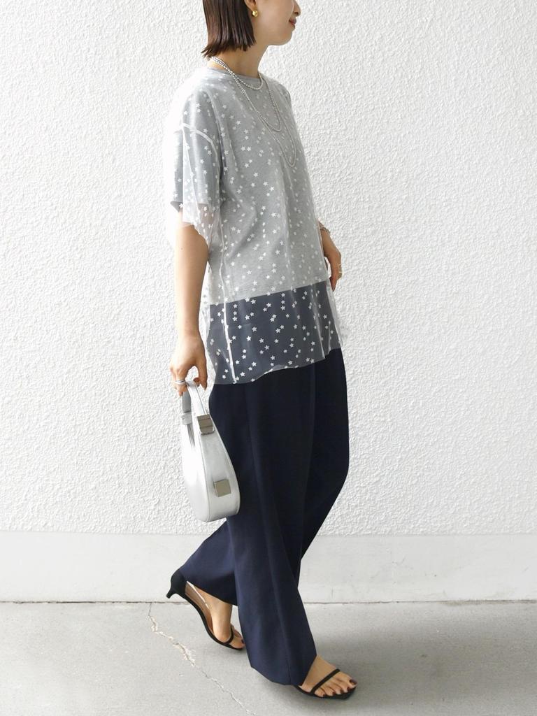 SHIPS for women Star Tulle Layered One Size T-Shirt, Gray, 312330054,