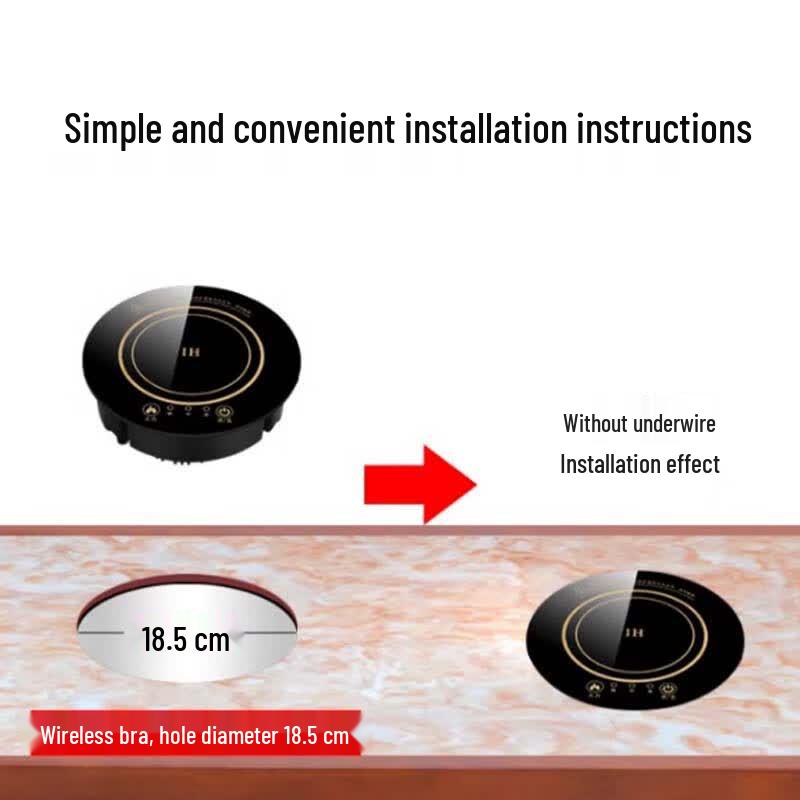 Embedded Round Hot Pot Induction Cooker with Timer