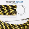 6mm 5M-50M Cable Push Puller Threader Electrical Wire Guide Device Puller Lead Wiring Installation Tool With 2pcs Wire Harness