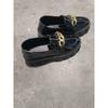 New winter retro metal buckle one pedal thick-soled thick heel versatile small leather shoes women