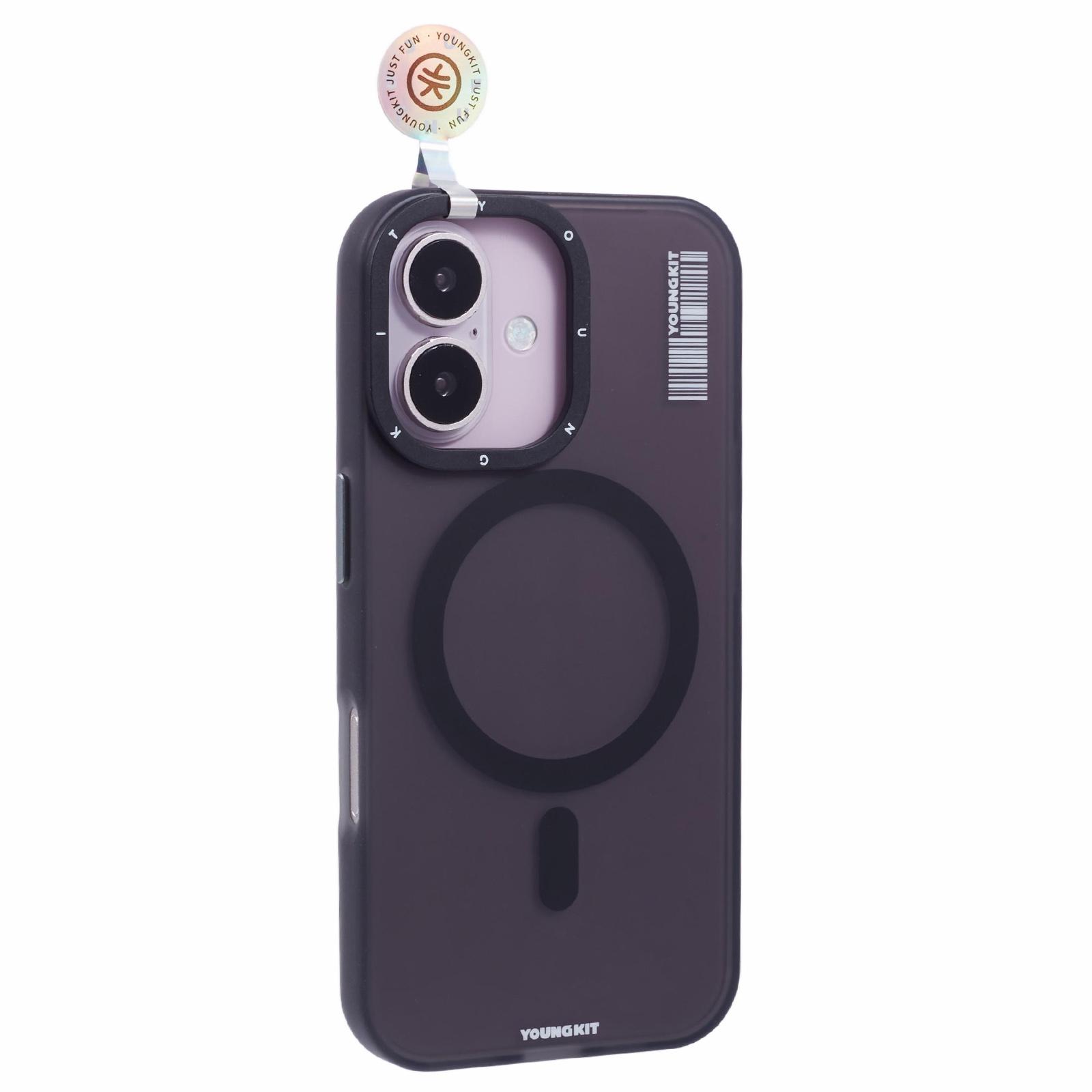 

YOUNGKIT For iPhone 16 Case Compatible with MagSafe Anti-Fingerprint PET+TPU Phone Cover