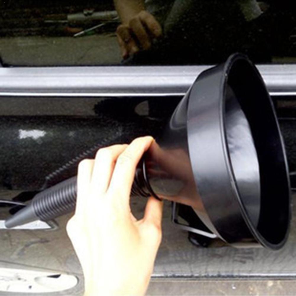 Motorcycle Oil Funnel Tool Set Wide Mouth Oil Funnel Flexible Long Neck Automotive Tools with Detachable Filter for Water