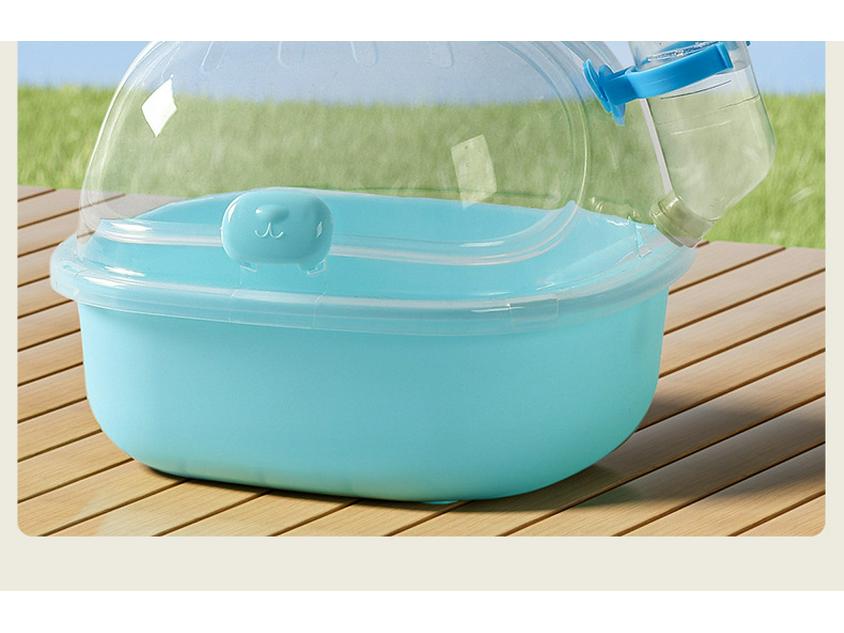 Portable Travel Hamster Cage - Bite-Resistant, Small/Large, Easy to Clean