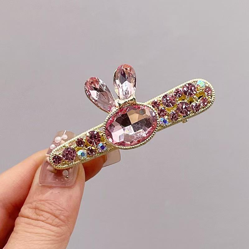 

Роскошная заколка для волос в корейском стиле с кристаллами и жемчугом - Ретро-дизайн Принцесса и Луна