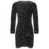 Girls Glitter Sequin Party Dress Long Sleeve Velvet Ruched Front Bodycon Gown for Birthday Prom