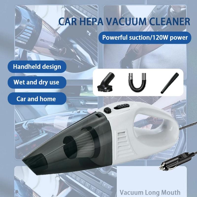 Wireless Car Vacuum Cleaner – Portable Handheld Dual-Use for Home & Car (with Power Cord)