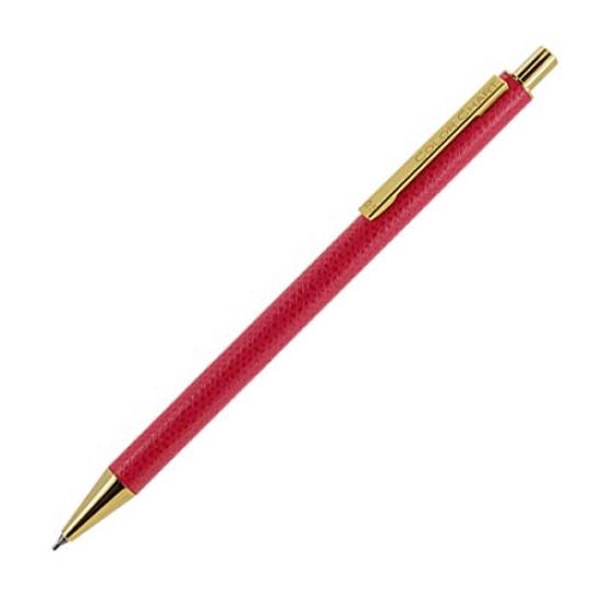 Leather-wrapped SHARP pencil (75 Peony bouquet)
