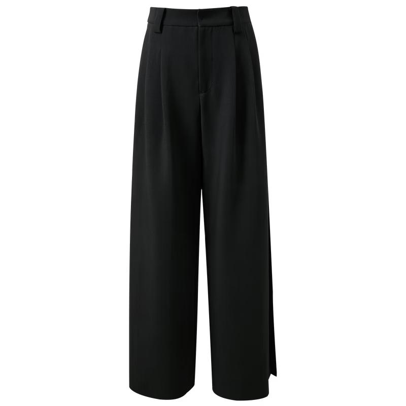 Women s High-Waisted Wide-Leg Suit Pants L