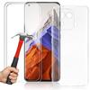 Case for Xiaomi Mi 11 Pro, 2 Tempered Glasses Included - Flexible Reinforced Protection Silicone