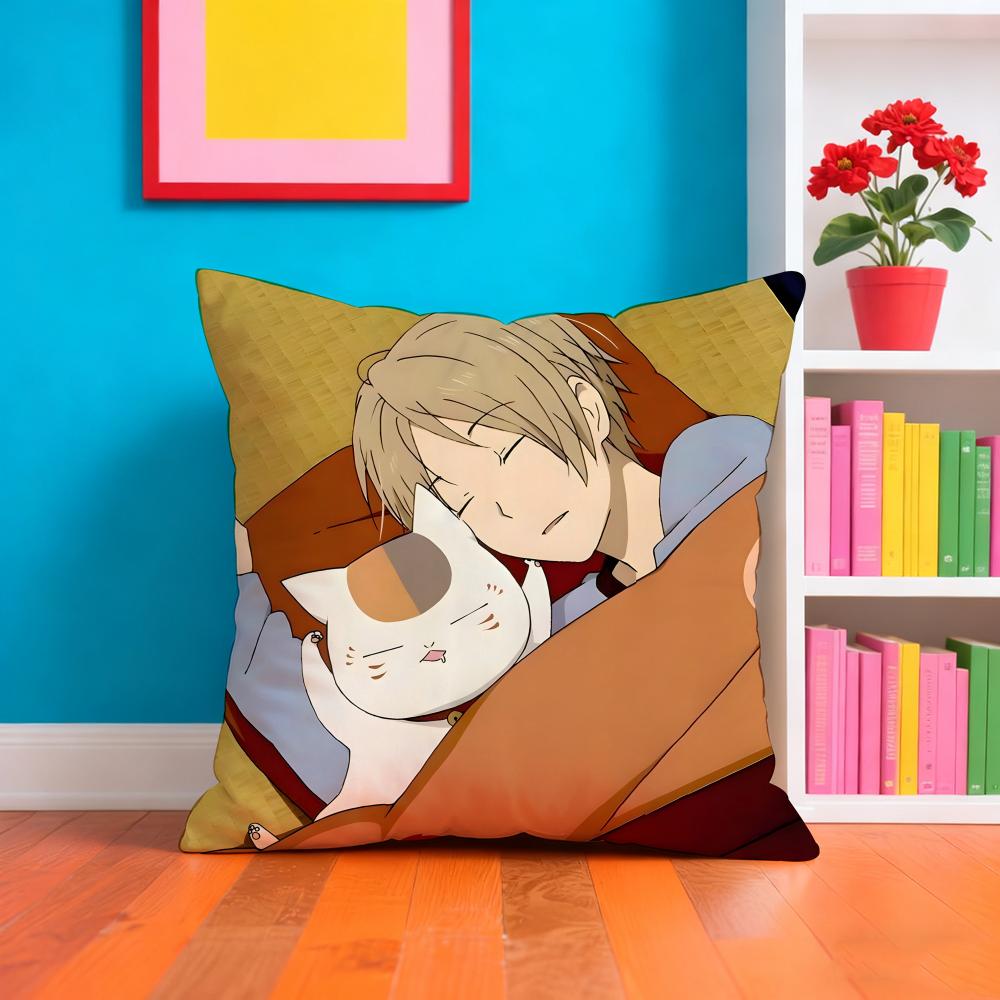 Natsumes Bbook Of Friends Pillow Case Pillow Case Plush Fabric Soft Double Sided Print Home Sofa High Quality Cushion