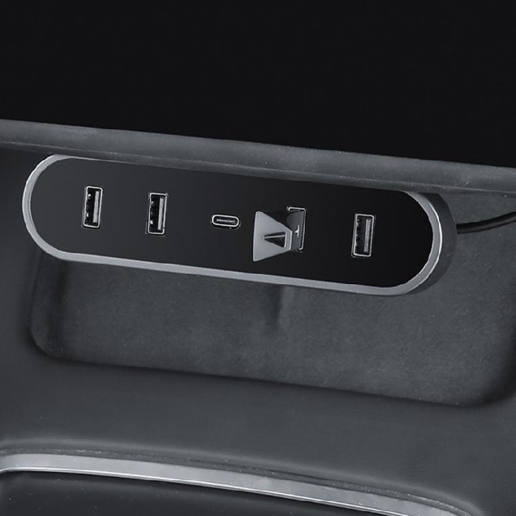 For Car 3/Y Glovebox Hub Ports Fast Charging Adapter Docking Station Spiliter