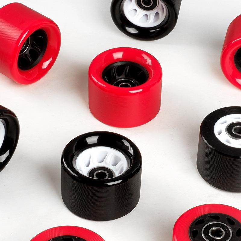 6242 Doppelreihige Rollschuhe mit PU-Non-Flash-Rädern – 92A Speedskating- und Skateboard-Räder.