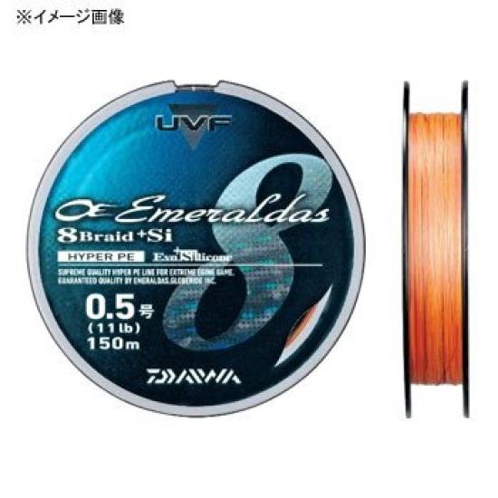 

Daiwa PE Line UVF Emeraldas 8 Braid + Si 150m No. 0.8 16lb Orange
