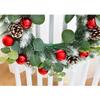 Holiday Decor Christmas Wreath Authentic Botanical Lightweight Construction Plastic Material Realistic Foliage