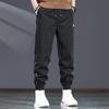 Men's Thickened Casual Button Jogger Pants