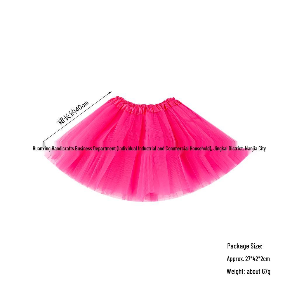 40cm Ballet Tutu Skirt for Girls & Adults - Fluffy, Cute Mesh Skirt for Dance & Role-play
