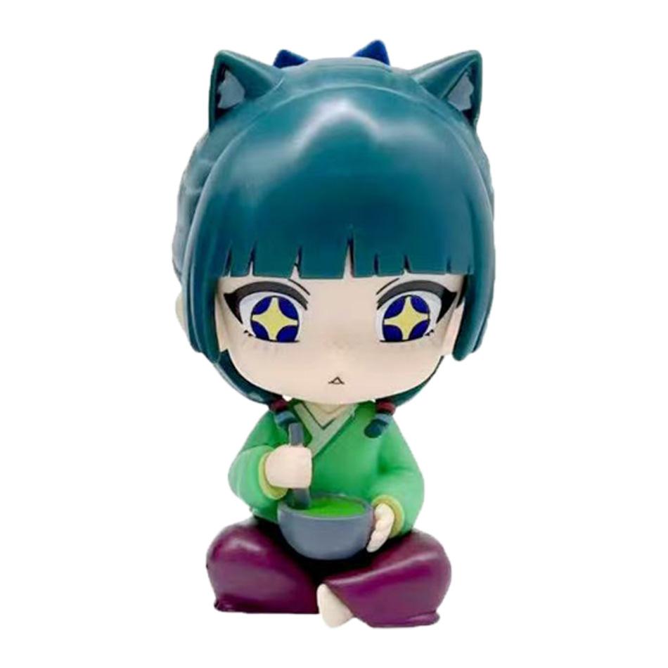 New 11CM The Apothecary Diaries Maomao Jinshi Mini Figure Anime Periphery Kawaii Sitting Toys Desktop Car Ornaments Model Gifts