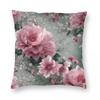 Camilla Bloemen Kussensloop Polyester Linnen Fluweel Bedrukt Rits Decoratief Bank Zitkussenhoes x