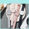 Minimalist Ladies Watch Quartz Movement With Leather Strap For Casual Wear