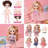 1/12 6.6in Bonecas Bjd Princesa Fofas Articulações Móveis Presente de Aniversário para Crianças