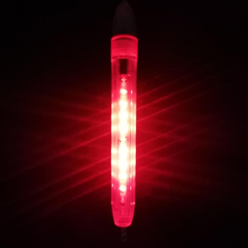 MNFT 1Pcs Deep Lure Flashlight, LED Underwater Attracting Fishing Light Fish Lamp