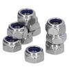 100Pcs Nylon Insert Lock Nut Locknut Stainless Steel Fastener Set Kit for MaintenanceM10