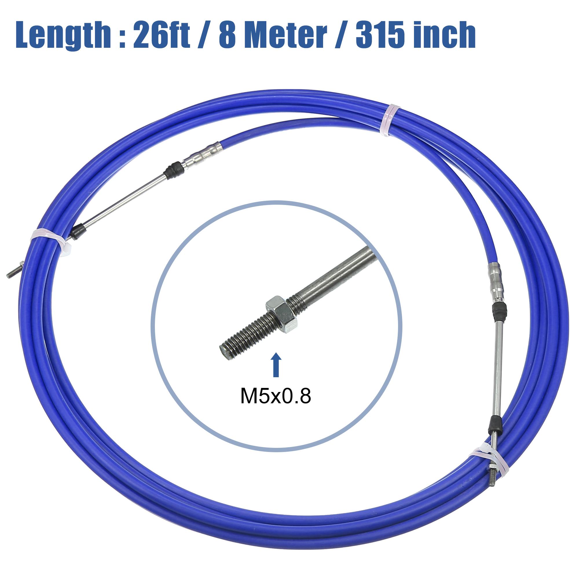 Motoforti 26ft-40ft 8M-12M Marine Type 3300 / 33C Throttle Shift Remote Control Box Cable for Yamaha Outboard Engine Boat Motor
