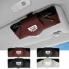 Protective Leather Car Sun Visor Sunglasses Case for Jeep Renegade Wrangler JK JL All Models Eyeglasses Holder Auto Accessories AMN1