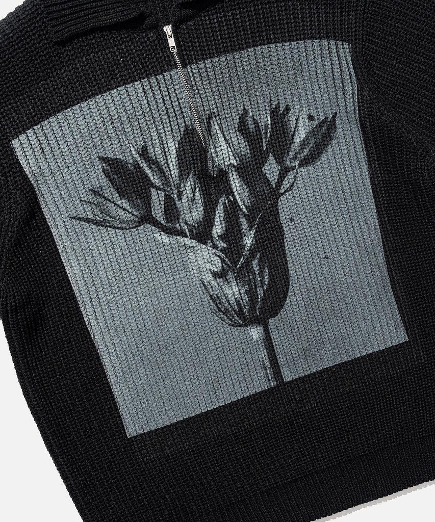 VASTIC Digital Print Half Zip Knit_Black