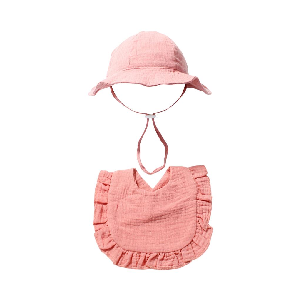 Sommer Baby Farbhut und Lätzchen Set