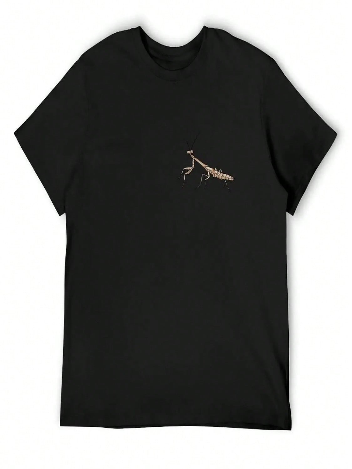 Juvenile Mantis T-Shirt Summer Shirt Blacks Valentines Boutique Clothes Animal Prinfor Boys Oversized T Shirts For unisex S разноцветный