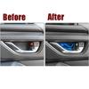 4X Steel  Blue Titanium  Inner Handle Bowl Trim For Subaru Crosstrek 2024