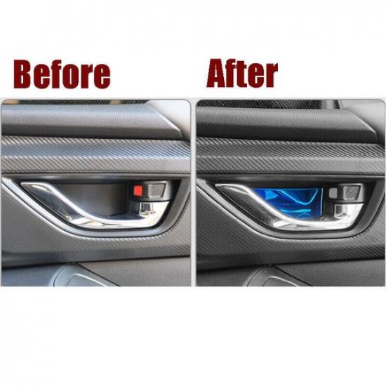 4X Steel  Blue Titanium  Inner Handle Bowl Trim For Subaru Crosstrek 2024