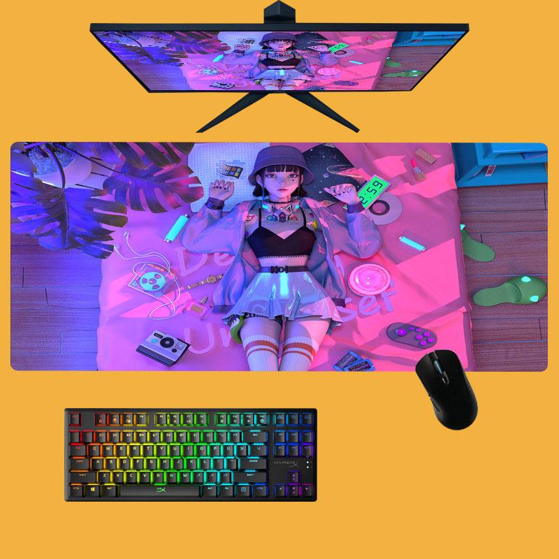 Fashion Cool Extra Large Mouse Pad Old World Map Gaming Mousepad Anti-slip Natural Rubber with Locking Edge Gaming Mouse Mat